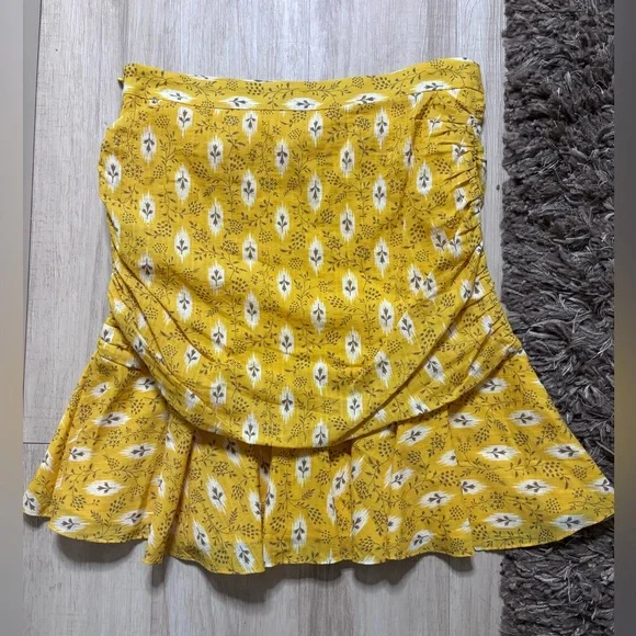 Veronica Beard Women's Taras Skirt Size 6 Multicolor Floral Ruched Ruffle - Picture 2 of 8